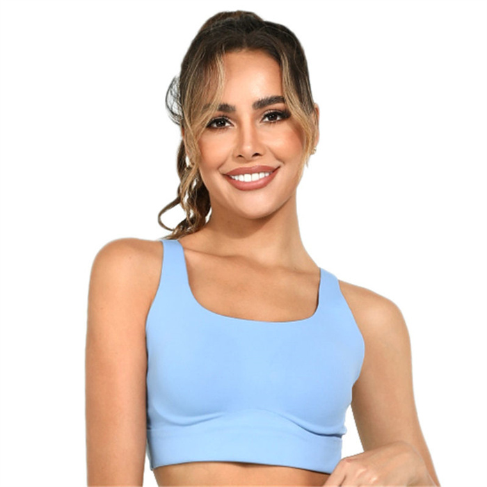 Criss-Cross Back Padded Yoga Bra