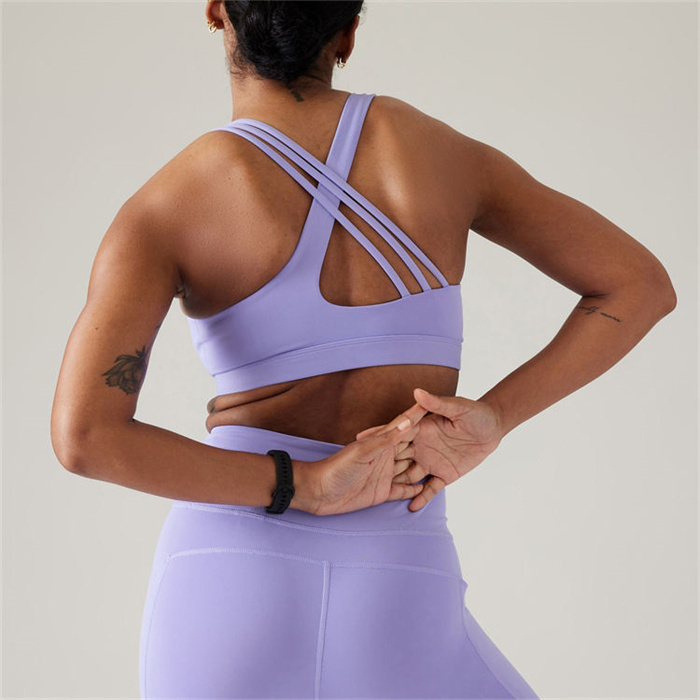 Recycled Polyester Quick Dry Fitness Sports Bra