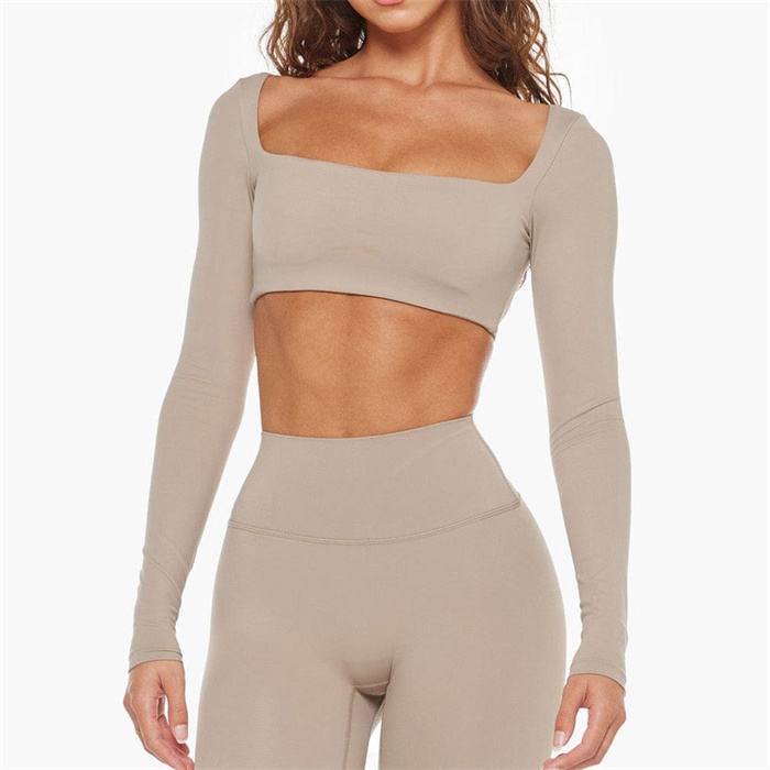 long sleeve gym wear womens 