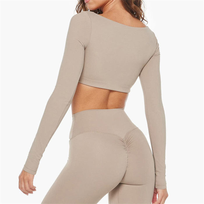 long sleeve gym wear womens 