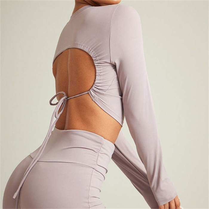 long sleeve gym wear womens 