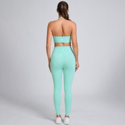 deep-V halterneck sports bra Manufacturer